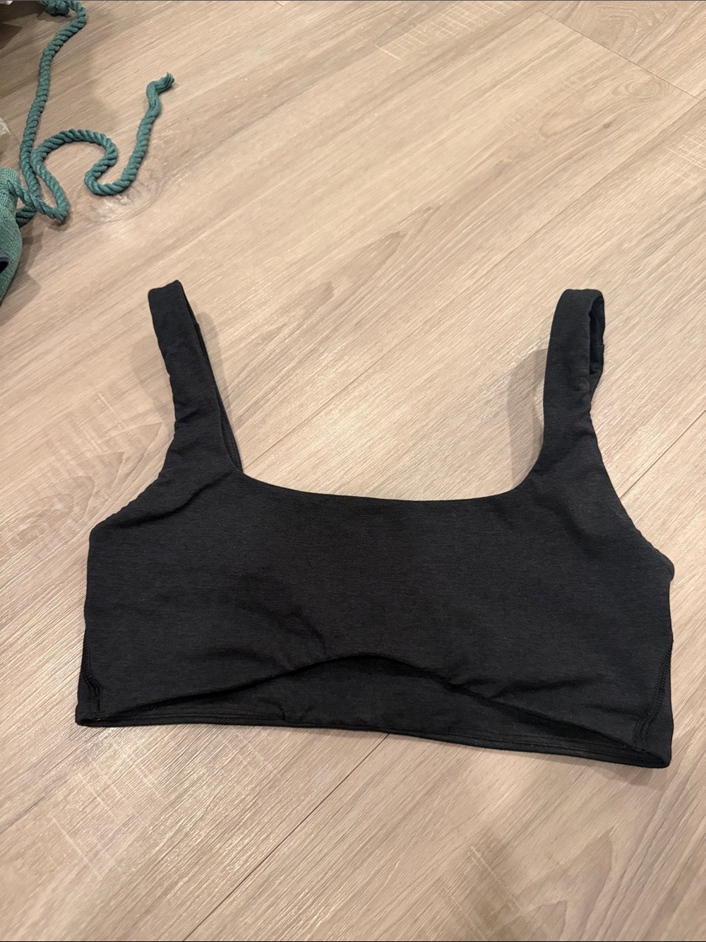 lululemon athletica Black Square-Neck Bralette